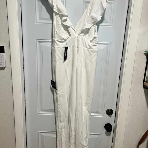 White Ruffle Strap Jumper - Picture 2 of 3